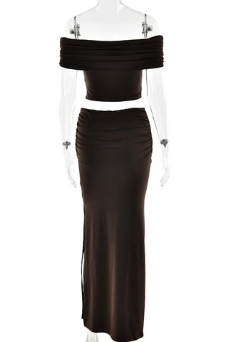 Off-Shoulder Star Embellished Set