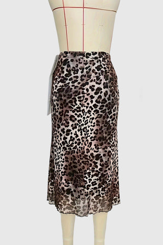 Animal Print Maxi Skirt