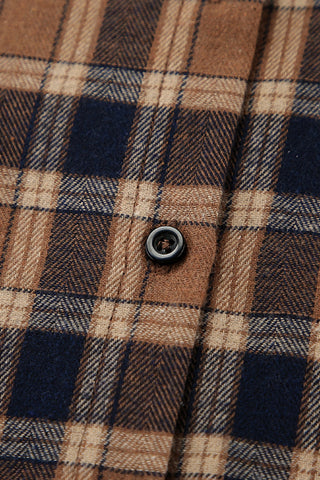 Oversized Plaid Button-Down Shirt