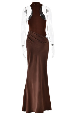 Elegant High-Neck Evening Gown
