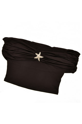 Off-Shoulder Star Embellished Set