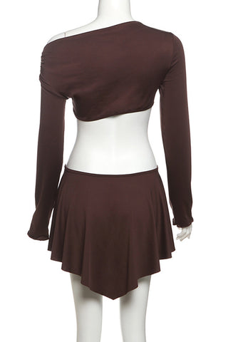 Asymmetrical Cutout Casual Dress