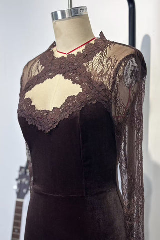 Lace-Detail Bodycon Dress