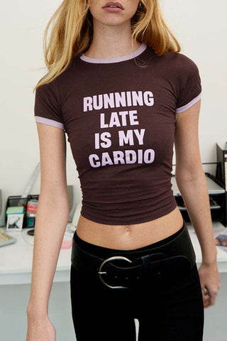 Statement Tee with Bold Lettering