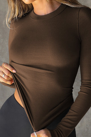 Long-Sleeve Ribbed T-Shirt