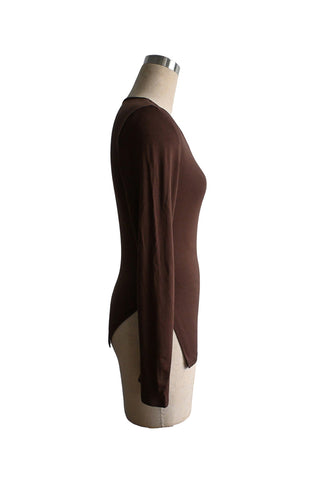 Keyhole Detail Bell Sleeve Blouse