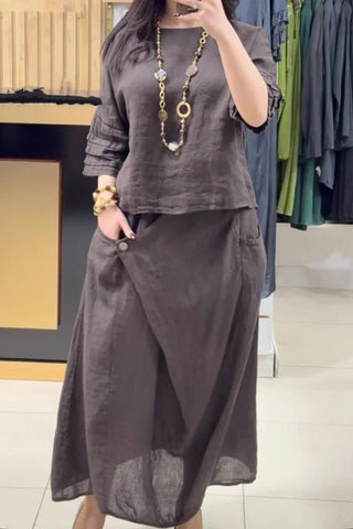 Half Sleeve Skirt Set for Everyday Comfort