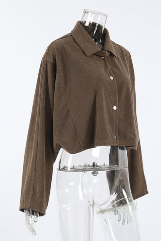 Cropped Button Jacket