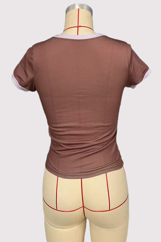 Statement Tee with Bold Lettering