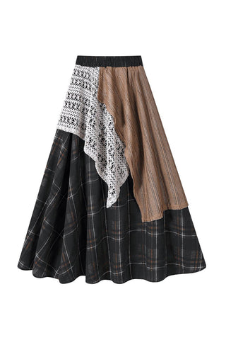 Layered Patchwork Skirt