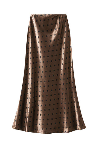 Polka Dot Midi Skirt