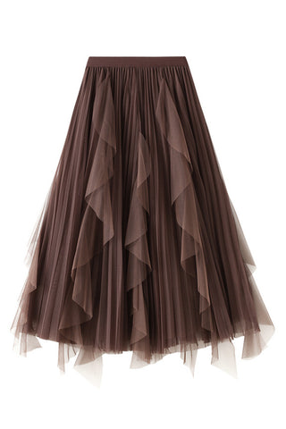 Flowing Layered Casual Skirt