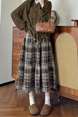 Timeless Plaid Maxi Skirt