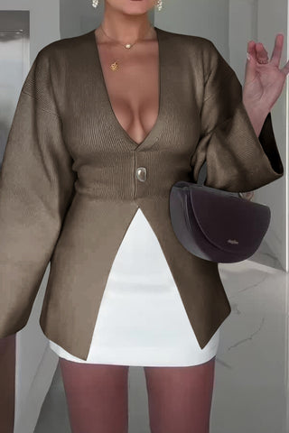 Elegant Button-Detail Jacket