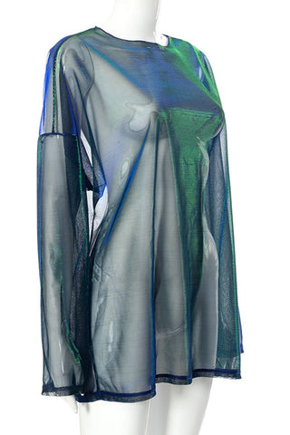 Sheer Long-Sleeve T-Shirt