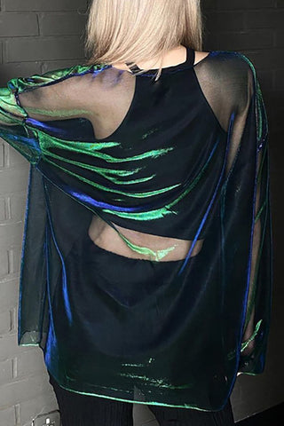 Sheer Long-Sleeve T-Shirt