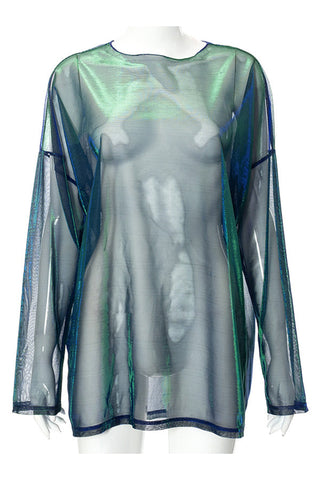 Sheer Long-Sleeve T-Shirt
