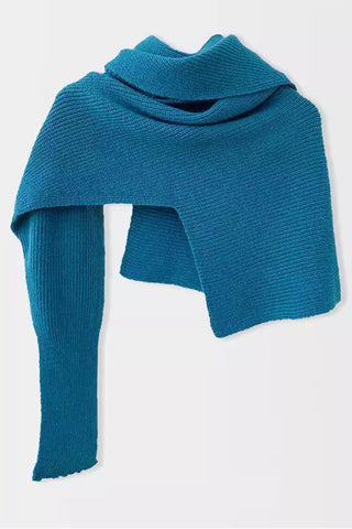 Asymmetrical Ribbed Shrug Cardigan