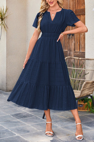 Bohemian Dress with Flowy Details