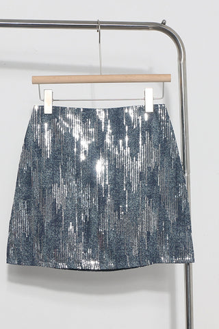 Sequin Sparkle Mini Skirt