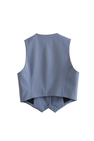 Classic Buttoned Waistcoat Vest