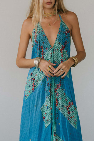 Halter Neck Bohemian Casual Dress