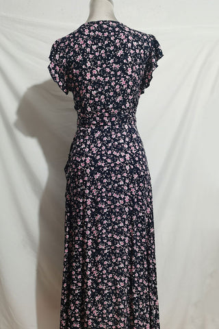Flutter-Sleeve Wrap Dress