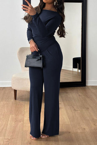 Elegant Long-Sleeve Pants Set