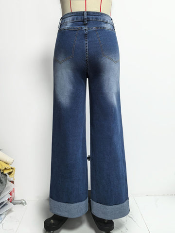Classic Straight-Leg Denim Jeans