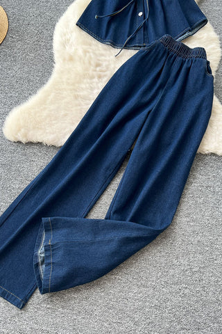 Stylish Buttoned Pants Set