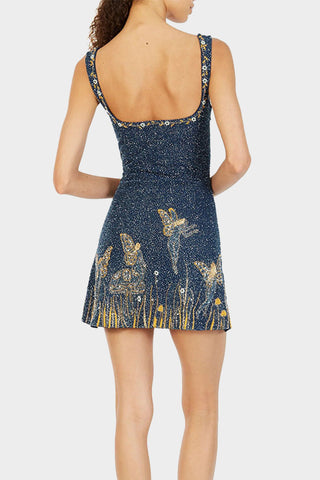 Embroidered Mini Sundress