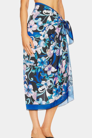 Floral Print Tie-Waist Skirt