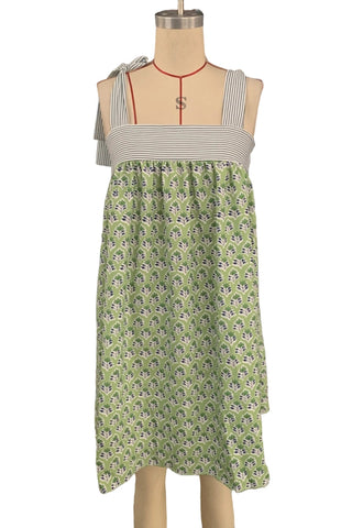 Striped Bow-Tie Casual Dress