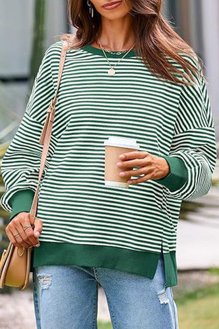 Striped Relaxed Fit Pullover