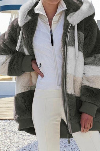 Cozy Hooded Faux Fur Jacket