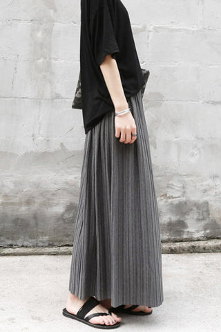 Pleated Maxi Skirt for Casual Days