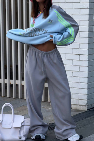 Casual Logo-Print Pants Set