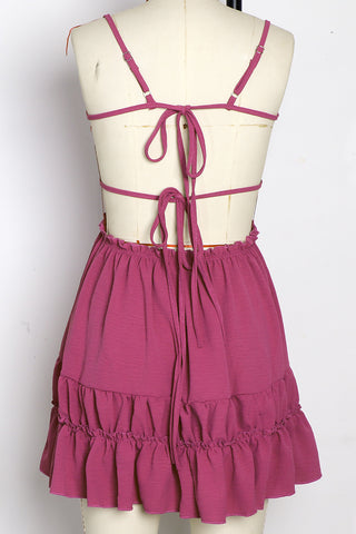 Ruffle Trim Summer Cami Dress