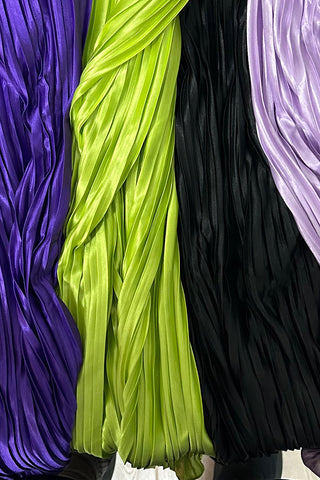 Pleated Strapless Top and Skirt Set