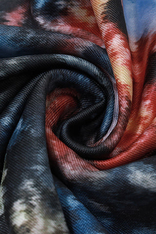 Sleeveless Abstract Print Maxi Dress