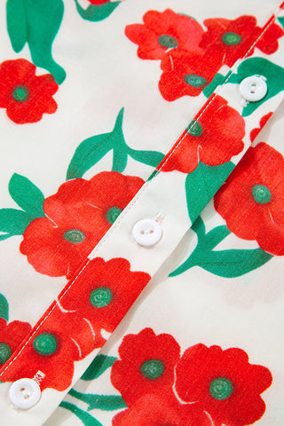 Puff Sleeve Floral Blouse