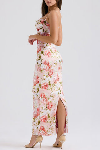 Floral Dress with Straps