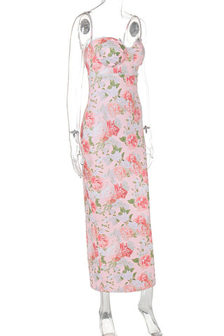 Floral Dress with Straps