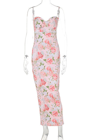 Floral Dress with Straps