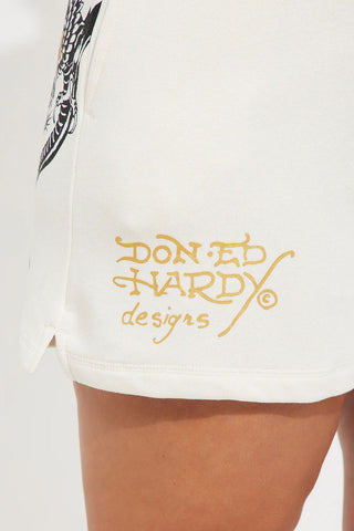 Skull Crop Top and Jogger Pants Set