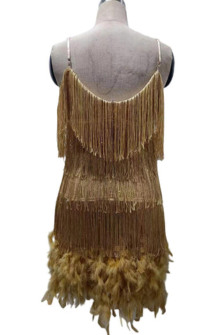 Fringe-Trim Night Out Dress