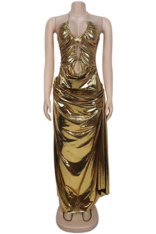 Elegant Cut-Out Evening Dress