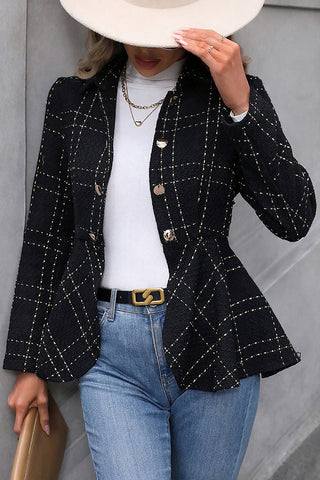 Chic Button-Front Blazer