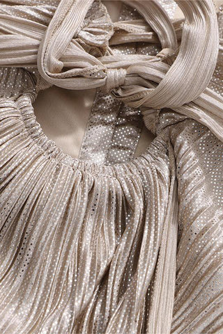 Elegant Pleated Evening Gown