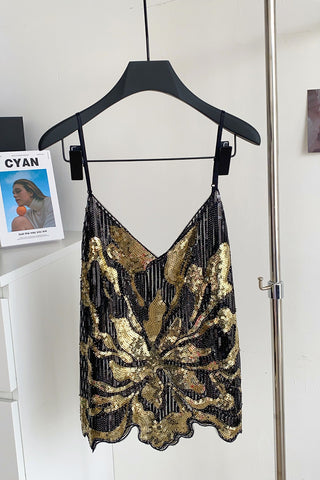 Sequin Embellished Camisole Top